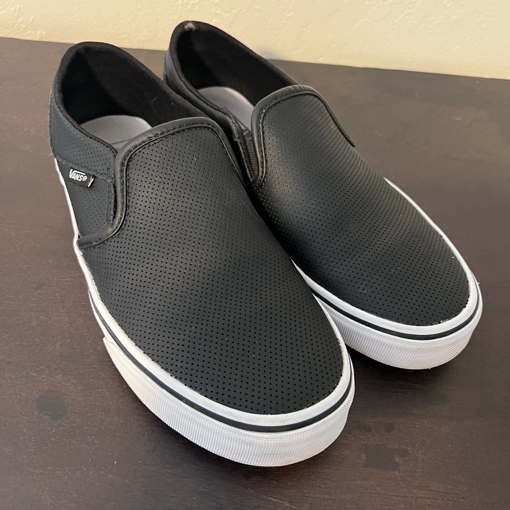 Leather Slip On Vans